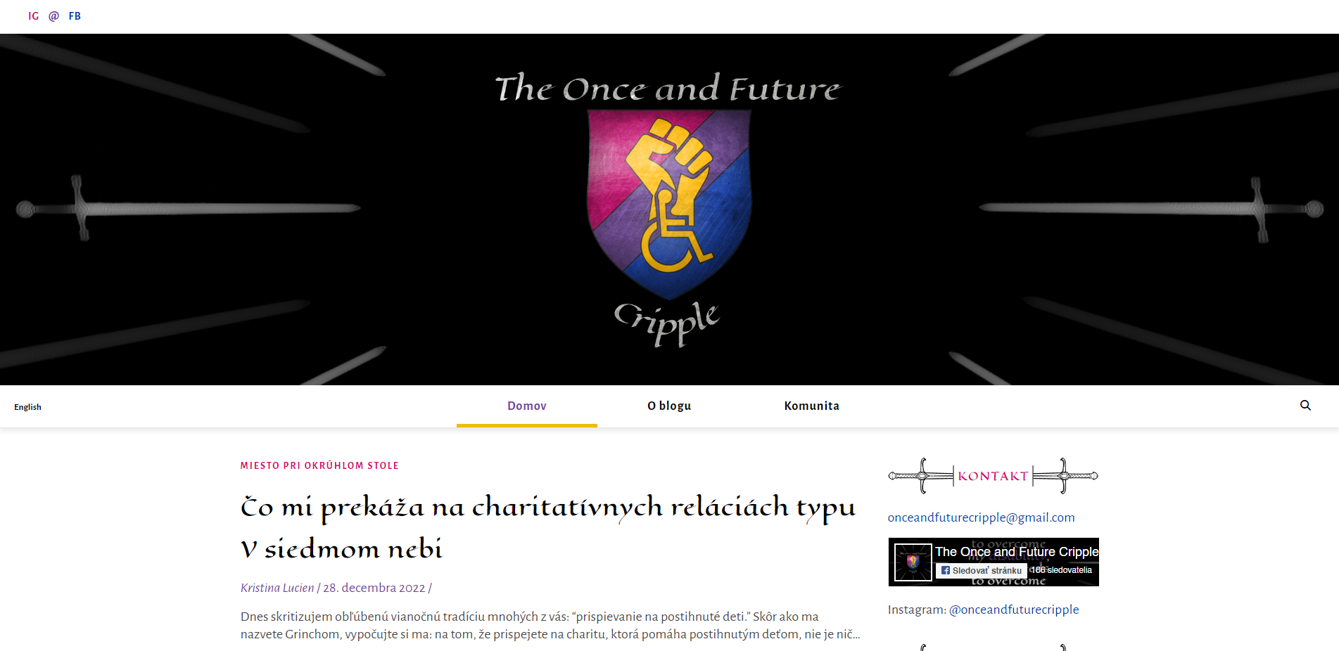 Blog The Once and Future Cripple
